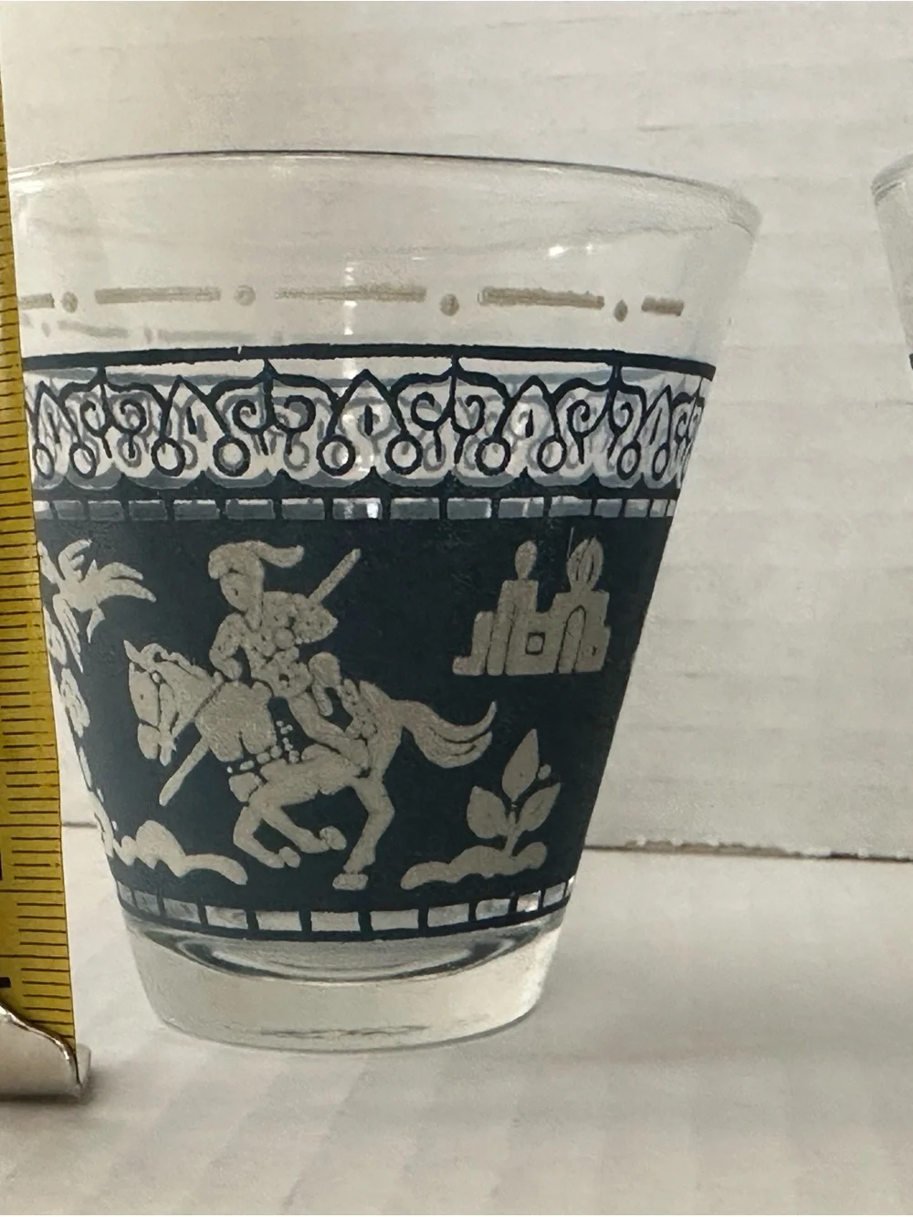 Set of 2 MCM Lowball Glasses by Hazel-Atlas